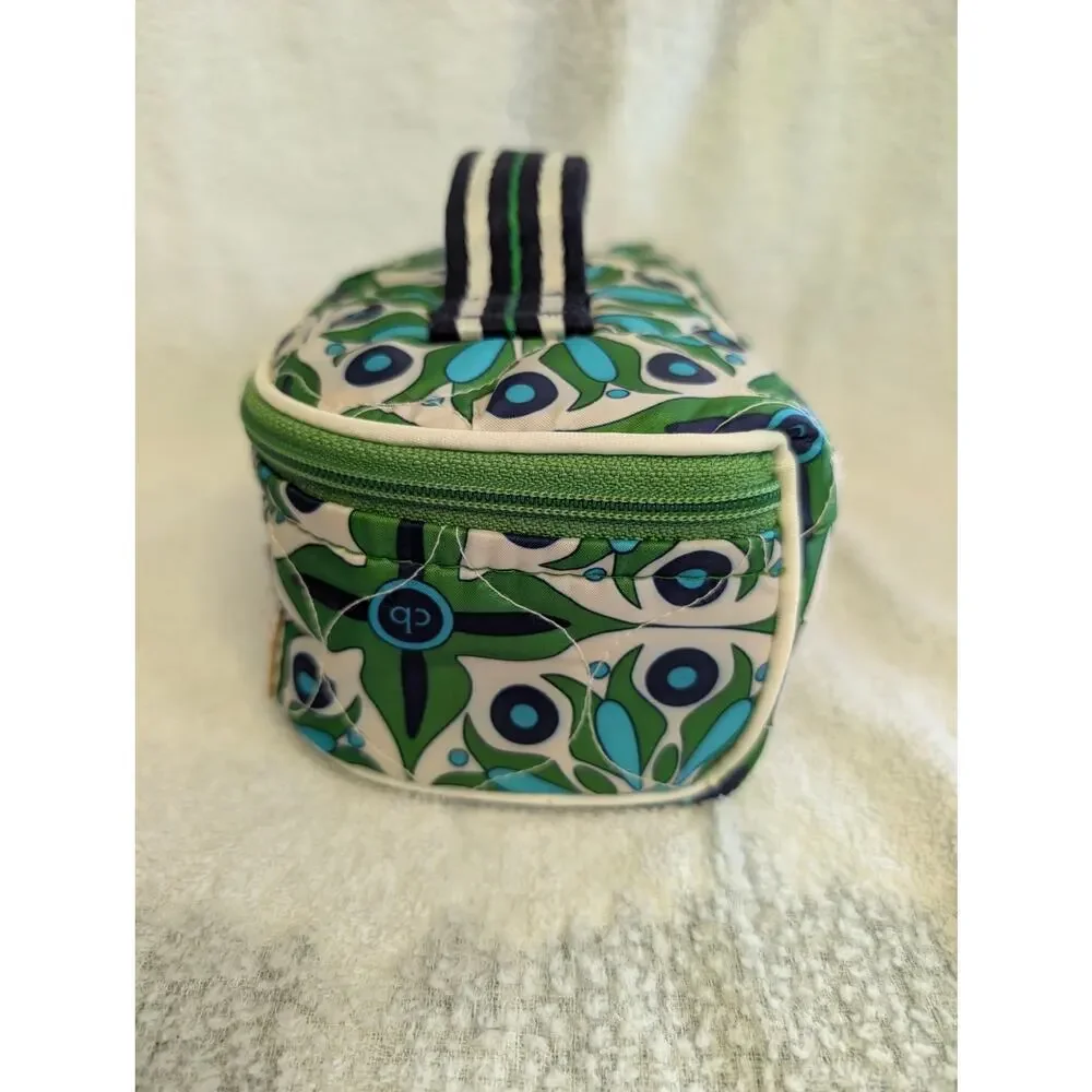 Cinda B Women Accessories, Mosaic Print Quilted Mini Travel Cosmetic Bag